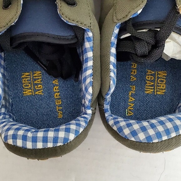 Terra Plana Worn Again Eco Friendly Shoes Blue Green US 8.5 Camo Sole Ra… - Picture 6 of 12